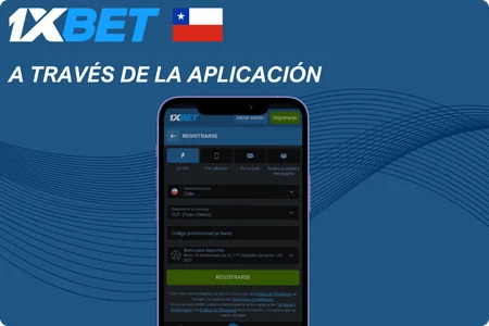 App registro en 1xBet